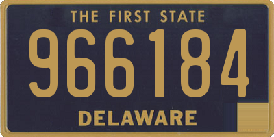 DE license plate 966184
