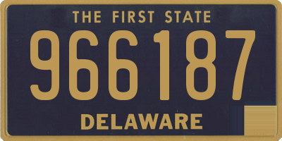 DE license plate 966187