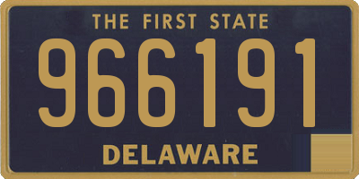 DE license plate 966191
