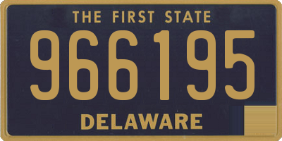 DE license plate 966195