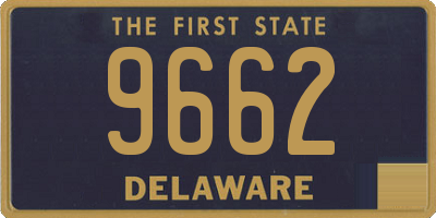 DE license plate 9662