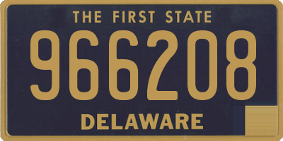 DE license plate 966208
