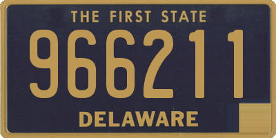 DE license plate 966211