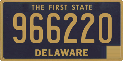 DE license plate 966220