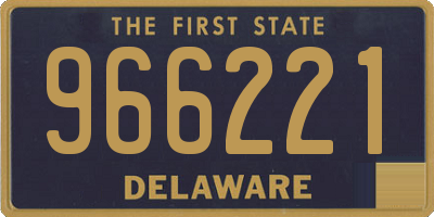 DE license plate 966221