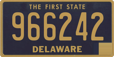 DE license plate 966242