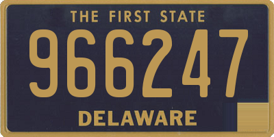 DE license plate 966247