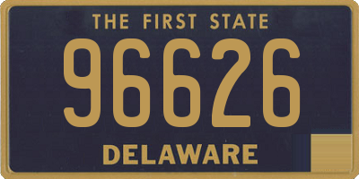 DE license plate 96626