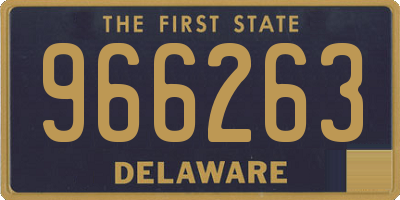 DE license plate 966263
