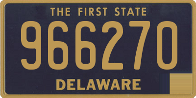 DE license plate 966270