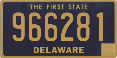 DE license plate 966281