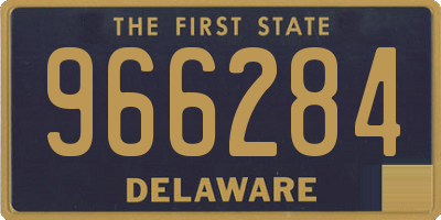 DE license plate 966284