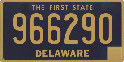 DE license plate 966290