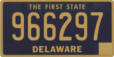 DE license plate 966297