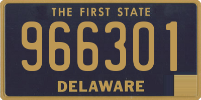 DE license plate 966301