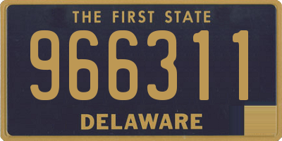 DE license plate 966311