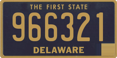 DE license plate 966321