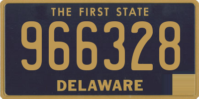 DE license plate 966328