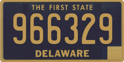 DE license plate 966329