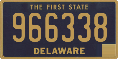 DE license plate 966338