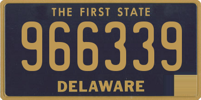 DE license plate 966339