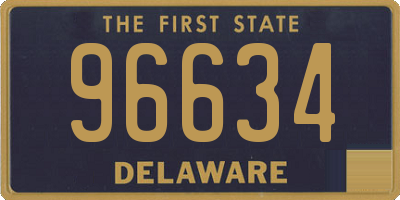 DE license plate 96634