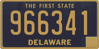 DE license plate 966341