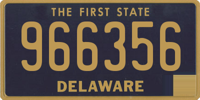 DE license plate 966356