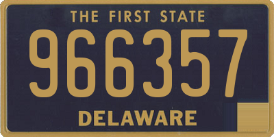 DE license plate 966357