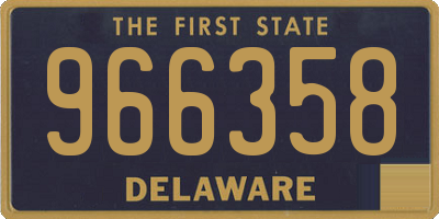 DE license plate 966358