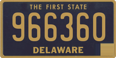 DE license plate 966360