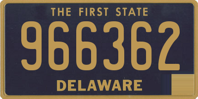 DE license plate 966362