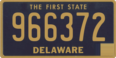 DE license plate 966372