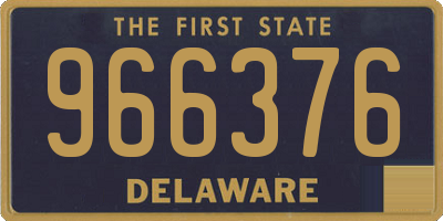 DE license plate 966376