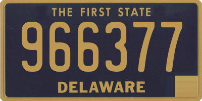 DE license plate 966377