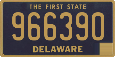 DE license plate 966390