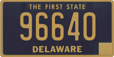 DE license plate 96640