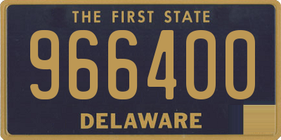 DE license plate 966400