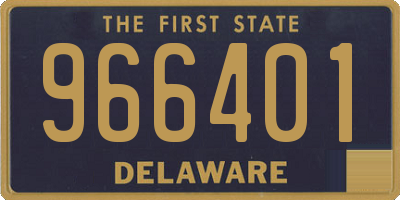 DE license plate 966401