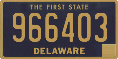 DE license plate 966403