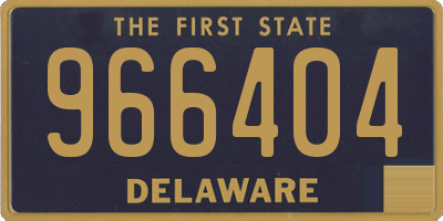 DE license plate 966404