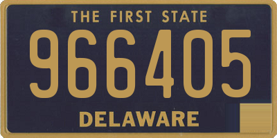 DE license plate 966405