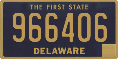 DE license plate 966406