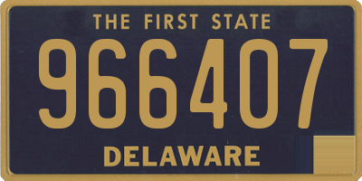 DE license plate 966407