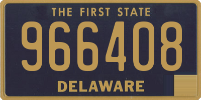 DE license plate 966408