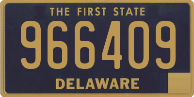 DE license plate 966409