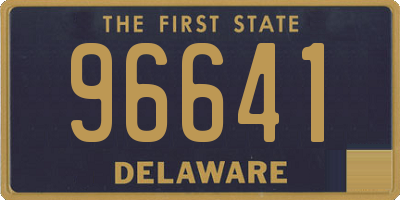 DE license plate 96641