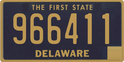 DE license plate 966411