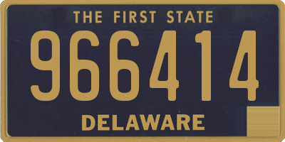 DE license plate 966414