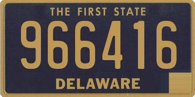 DE license plate 966416